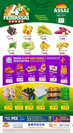 Pré-Visualização do folheto "Assaí Atacadista ofertas - RR" da loja Assaí Atacadista válido a partir de 17/06/2026