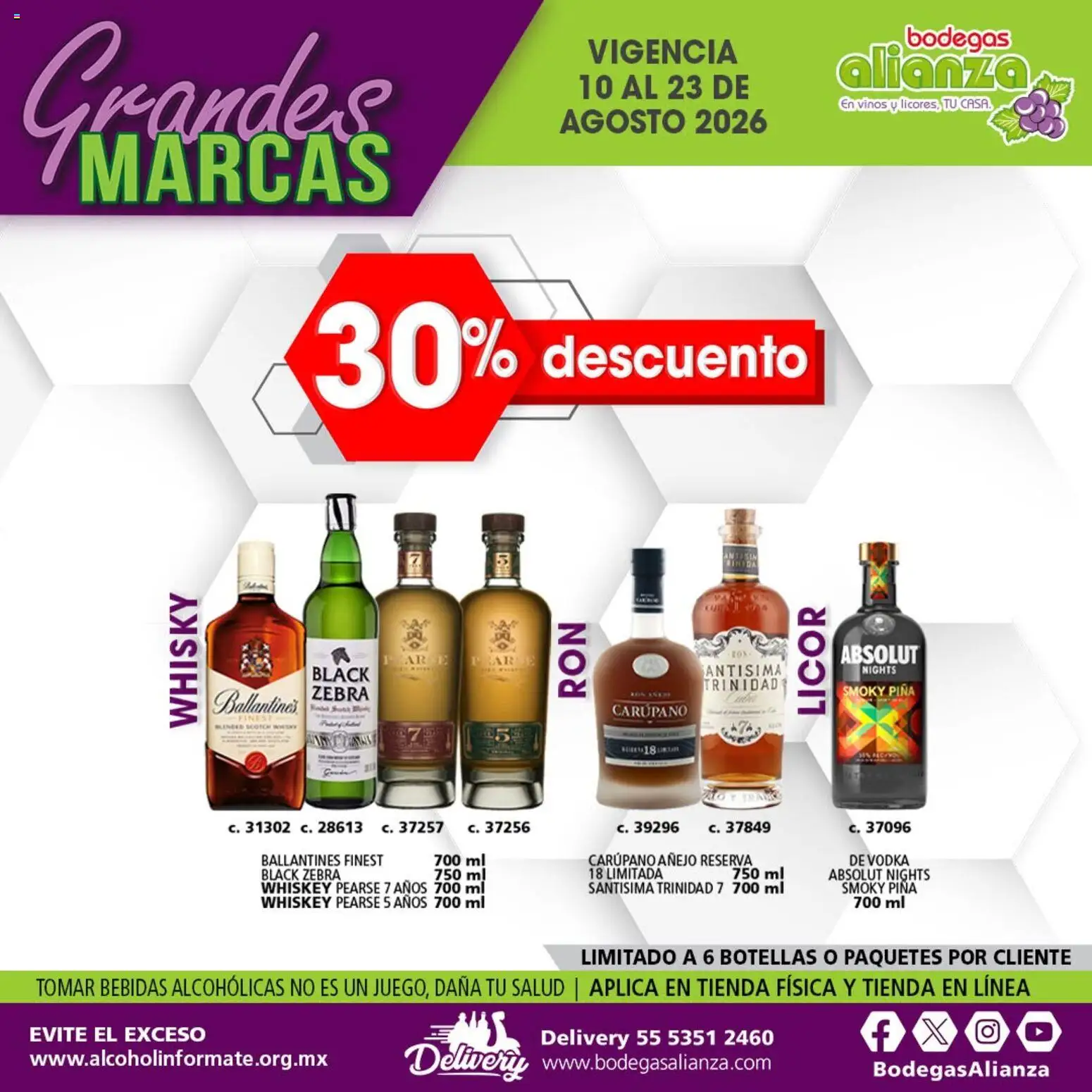 Vista previa las ofertas de la tienda Bodegas Alianza - Bodegas Alianza catálogo Grandes Marcas desde el 10/08/2026 