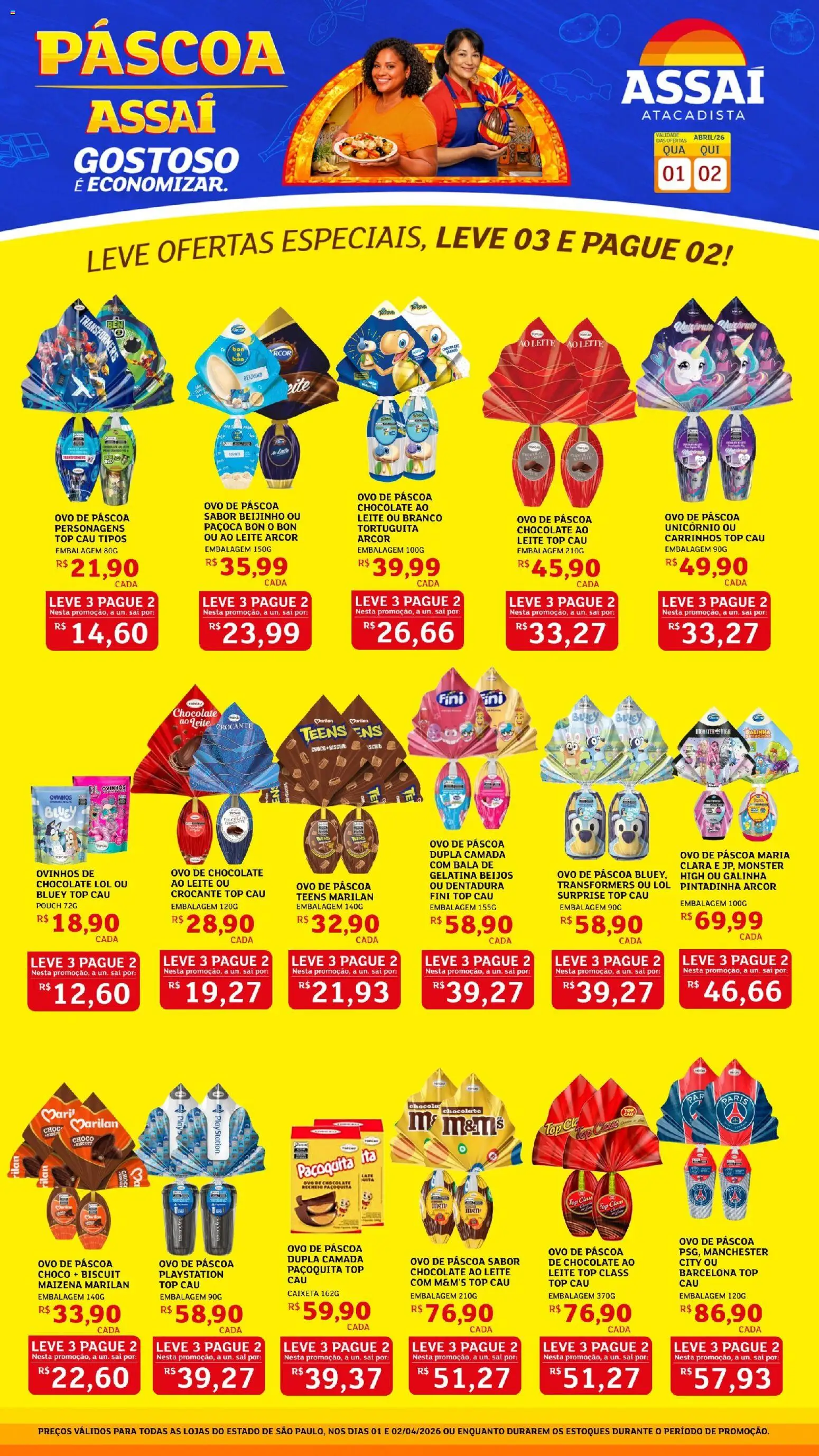 Pré-Visualização do folheto "Assaí Atacadista ofertas - SP" da loja Assaí Atacadista válido a partir de 29/07/2026