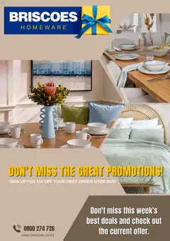 Preview of catalogue Briscoes catalogue from shop Briscoes valid 3 Aug 2026