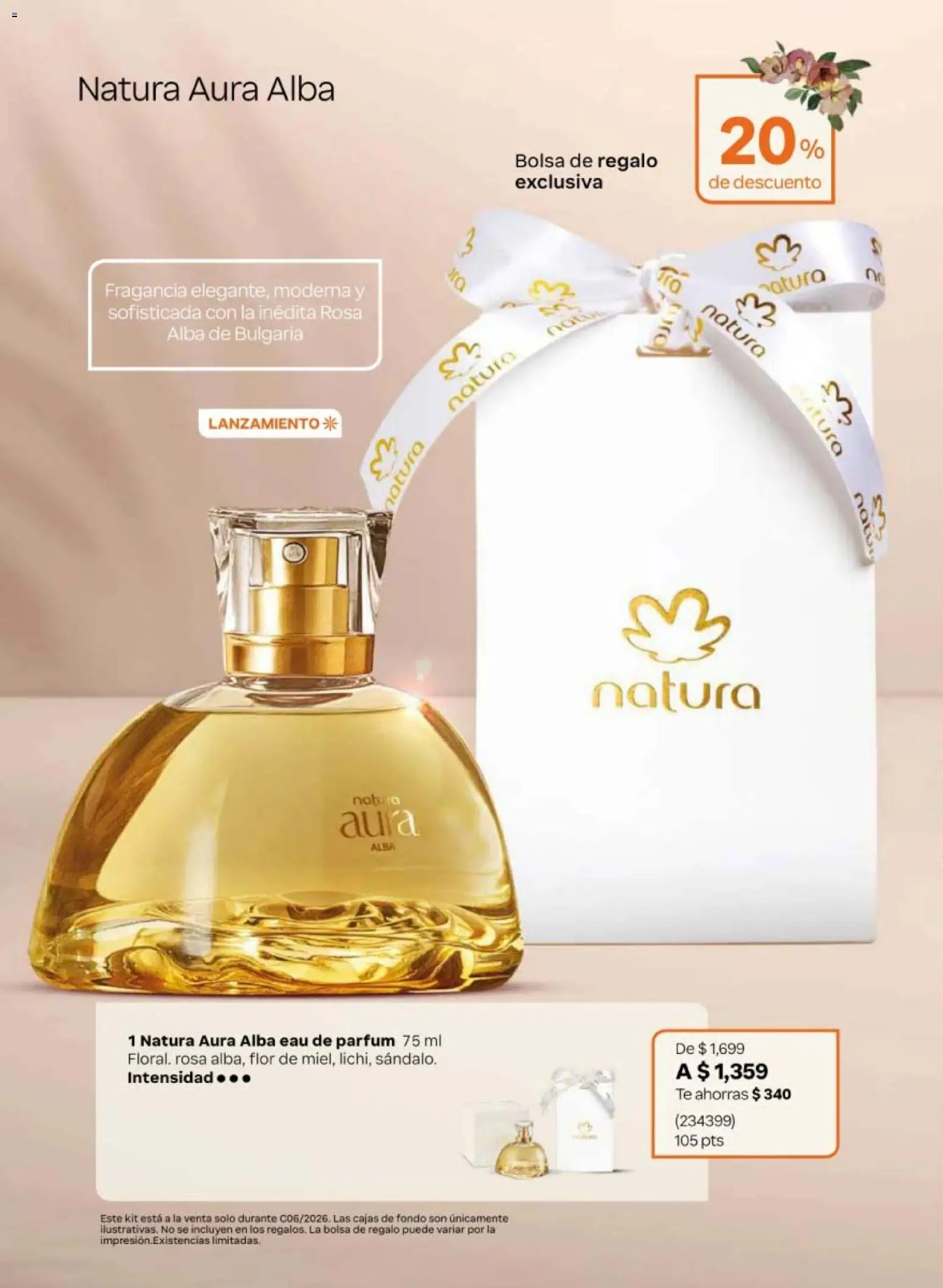 Vista previa las ofertas de la tienda Natura - Natura campaña 6 2026 desde el 02/04/2026 - Té, Bolsa, Fragancia