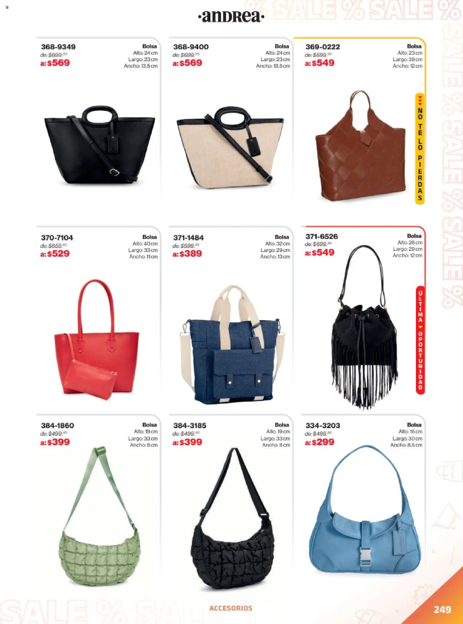 Vista previa las ofertas de la tienda Andrea - Catálogo Outlet desde el 21/12/2025 - Bolsa