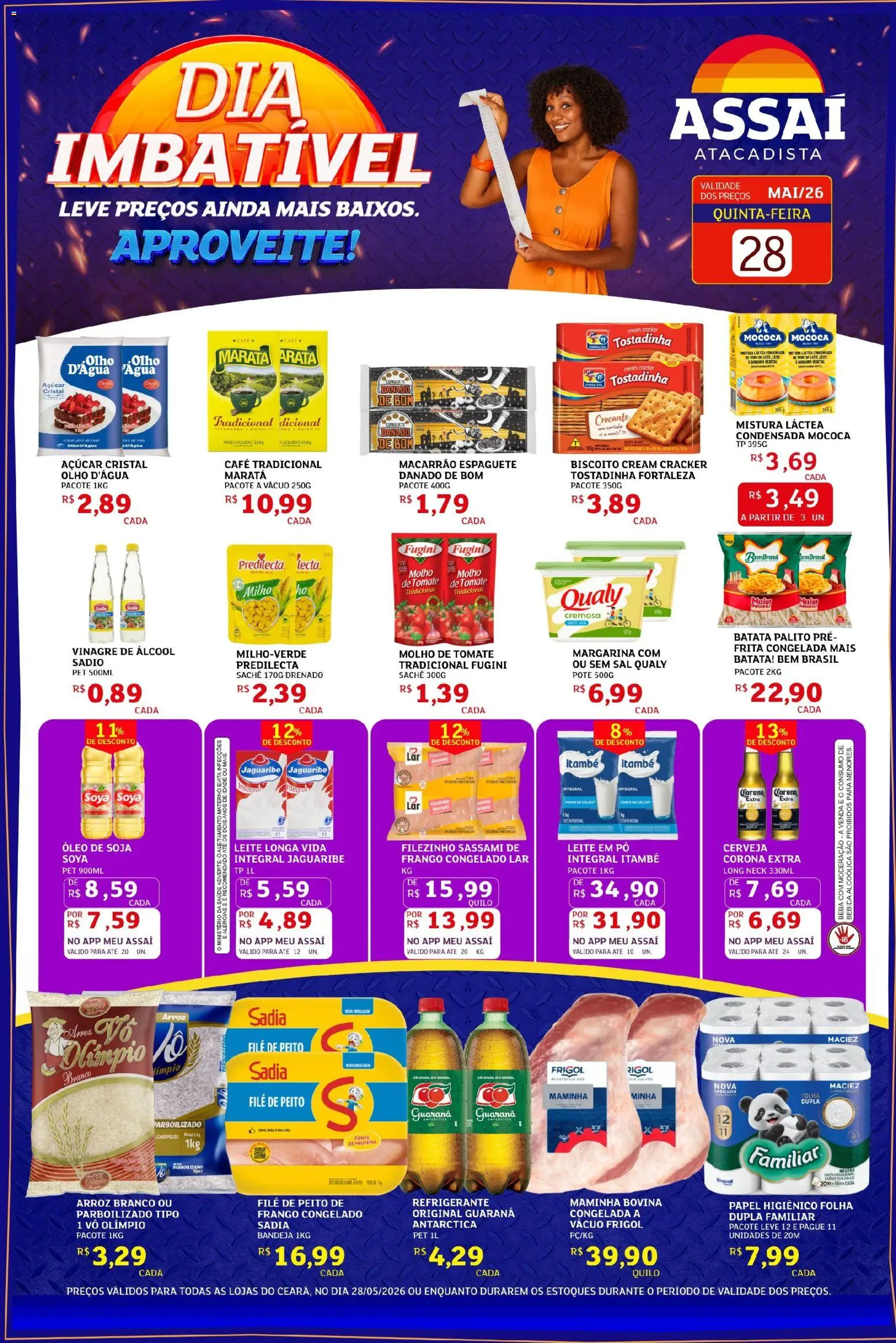 Pré-Visualização do folheto "Assaí Atacadista ofertas - CE" da loja Assaí Atacadista válido a partir de 28/05/2026