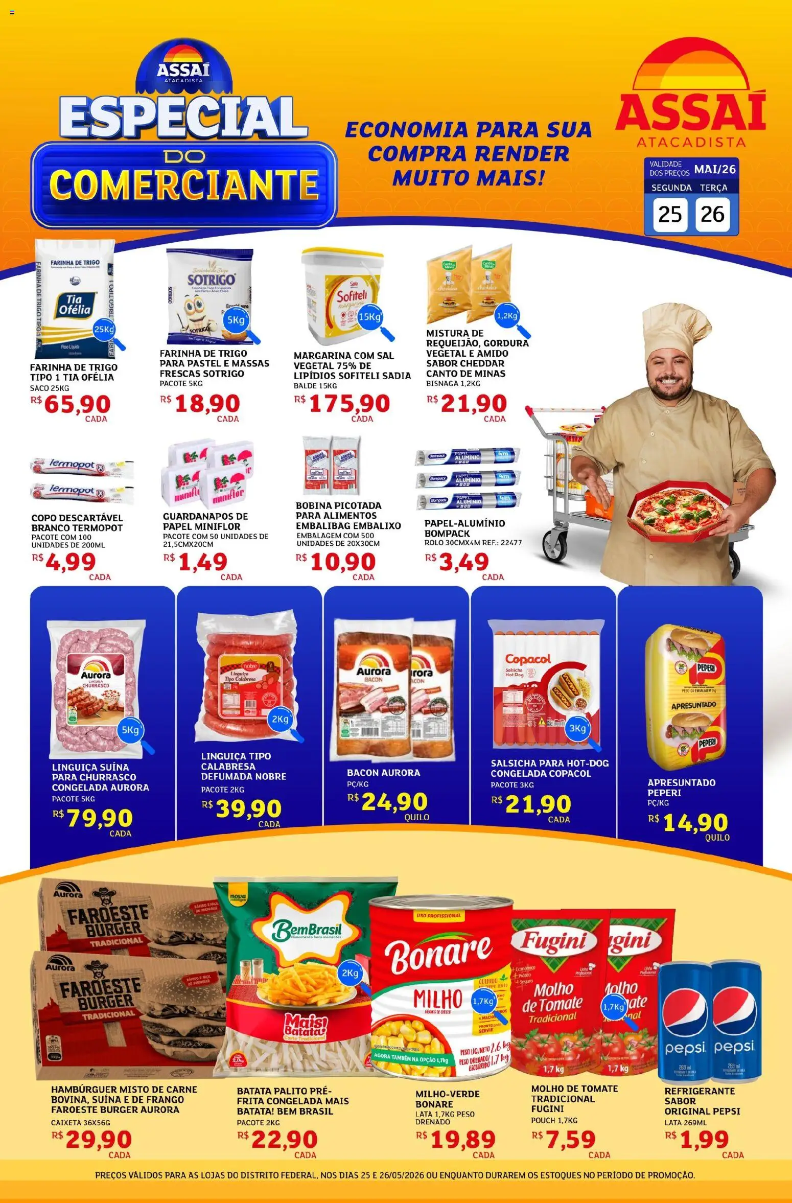 Pré-Visualização do folheto "Assaí Atacadista ofertas - DF" da loja Assaí Atacadista válido a partir de 25/05/2026