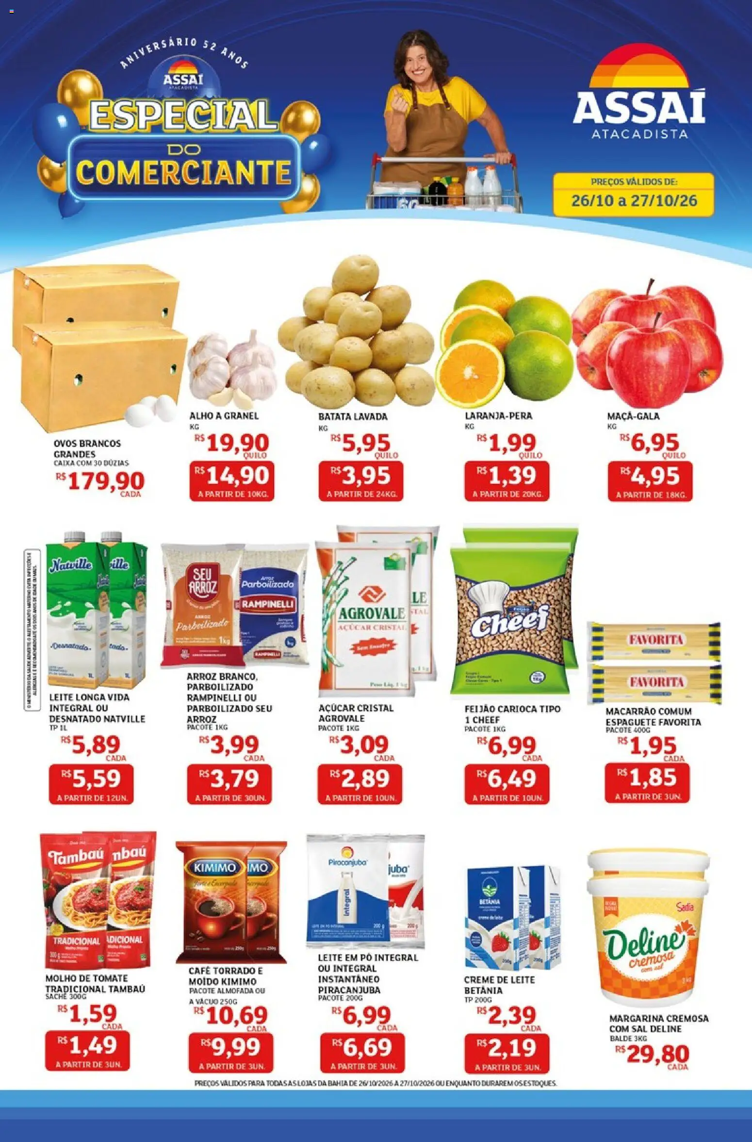 Pré-Visualização do folheto "Assaí Atacadista ofertas - BA" da loja Assaí Atacadista válido a partir de 26/10/2026