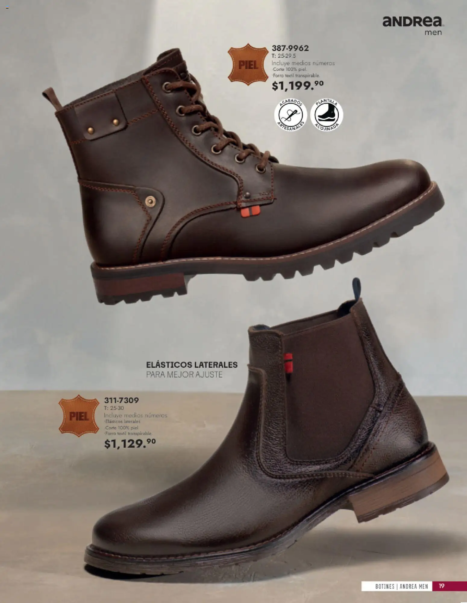Vista previa las ofertas de la tienda Andrea - Andrea catálogo Calzado Caballero desde el 24/05/2026 - Botines