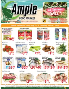 Preview of leaflet Ample Food Market weekly flyer / circulaire from shop Ample Food Market is valid from Jul 10, 2026