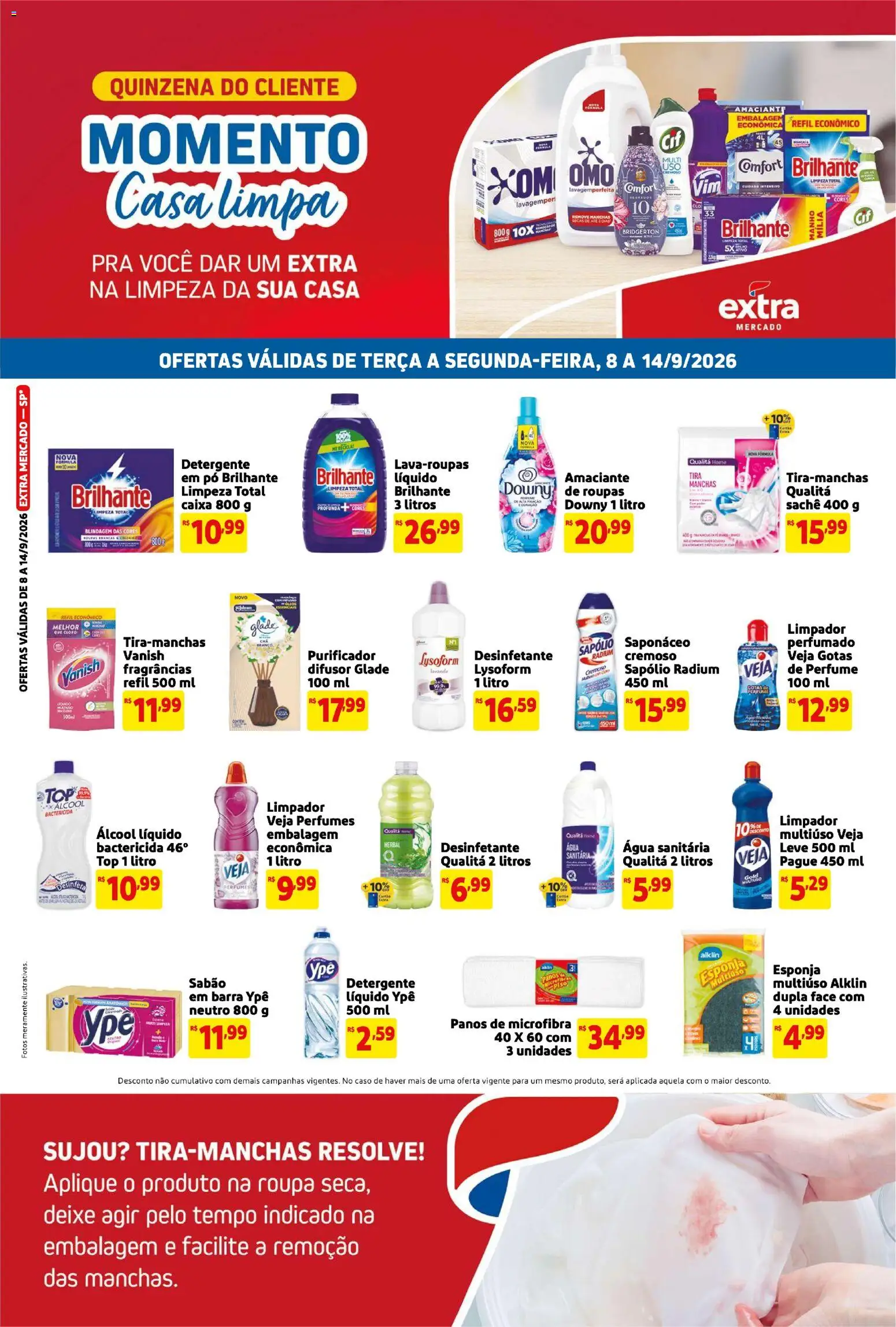 Pré-Visualização do folheto "Extra ofertas de Mercado Casa Limpa" da loja Extra válido a partir de 08/09/2026
