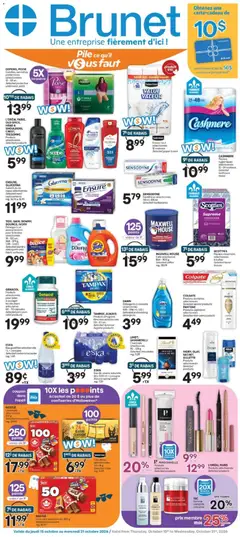 Un aperçu du dépliant Brunet weekly flyer / circulaire du magasin Brunet est valide à partir 15 oct. 2026