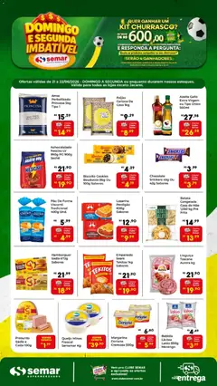 Pré-Visualização do folheto "Semar Supermercado ofertas Domingo e Segunda" da loja Semar Supermercado válido a partir de 21/06/2026