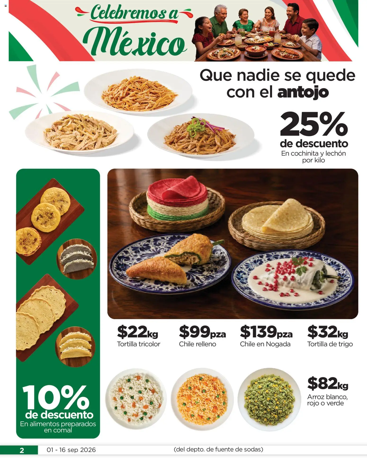 Vista previa las ofertas de la tienda Chedraui - Chedraui folleto Llevarte más cuesta menos desde el 01/09/2026 - Chile, Arroz, Alimentos, Fuente