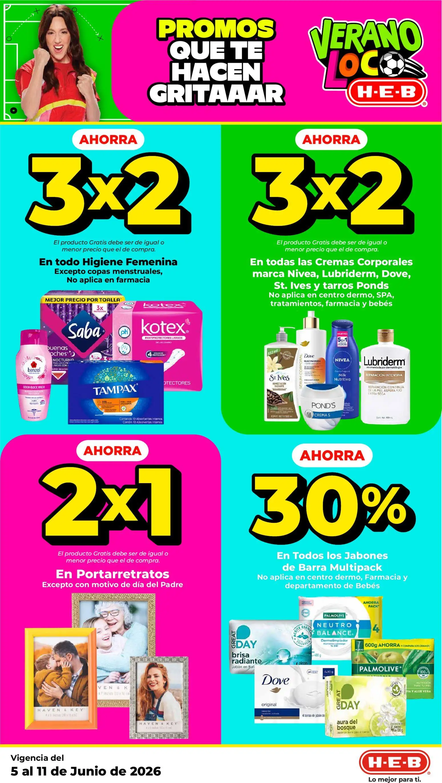 Vista previa las ofertas de la tienda H-E-B - H-E-B folleto desde el 05/06/2026 - Té, Crema, Jabón, Aloe Vera, Serum, Toalla, Barra, Portarretratos