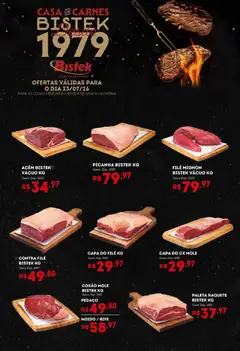Pré-Visualização do folheto "Bistek Supermercados ofertas Quinta das Carnes" da loja Bistek Supermercados válido a partir de 23/07/2026