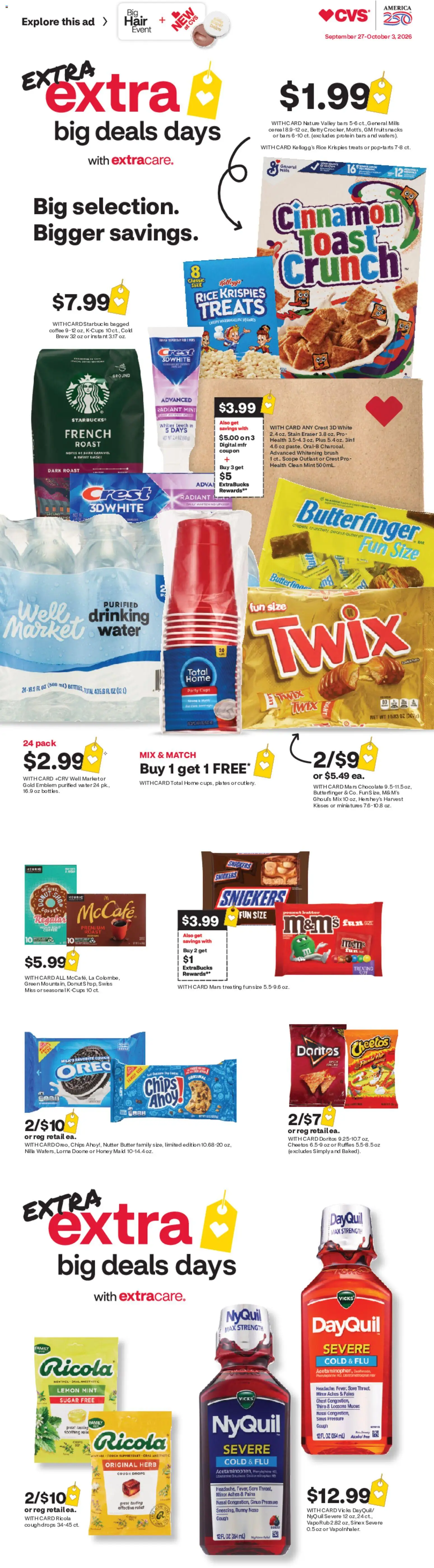 Ad Preview of CVS Pharmacy CVS Pharmacy Weekly Ad from 09/27/2026