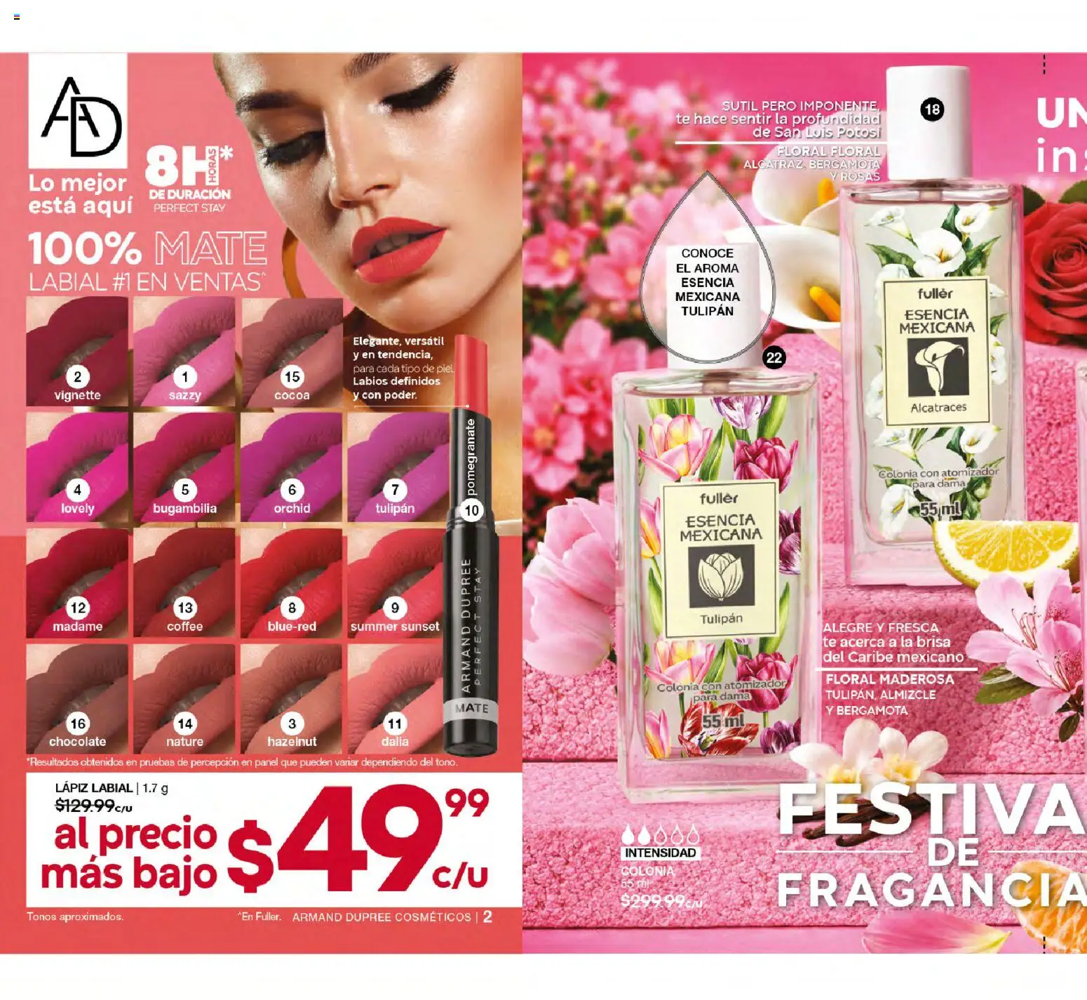 Vista previa las ofertas de la tienda Fuller - Campaña 23 2026 desde el 18/02/2026 - Chocolate, Té, Mate, Fragancia, Lápiz labial