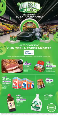  Vista previa del prospecto Jumbo catálogo Aniversario del almacen Jumbo válida del 24/09/2026 al 18/10/2026