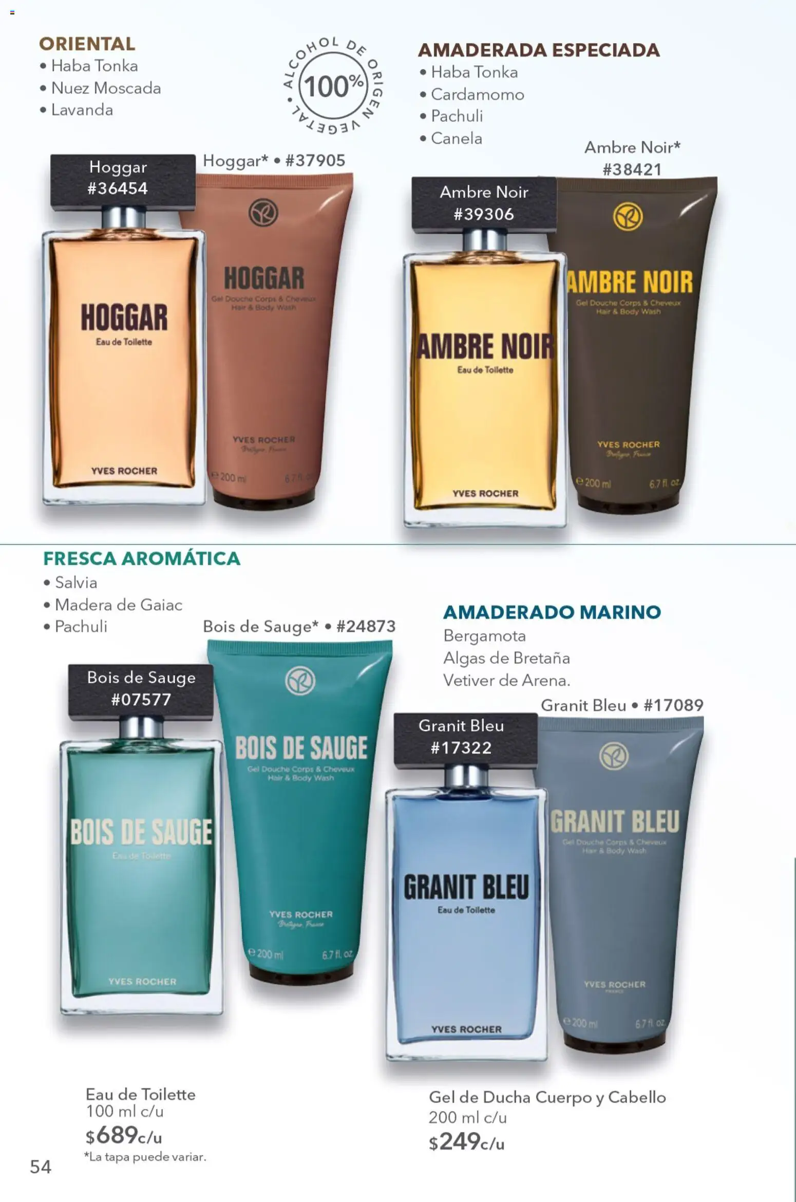 Vista previa las ofertas de la tienda Yves Rocher - Yves Rocher campaña 9 2026 desde el 23/06/2026 - Body, Nuez, Cardamomo, Eau de toilette, Gel de ducha