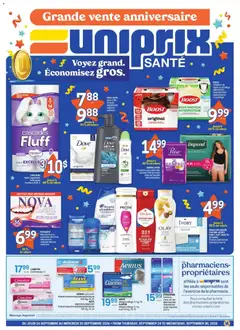 Preview of leaflet Uniprix - Uniprix Sante from shop Uniprix is valid from Sep 24, 2026