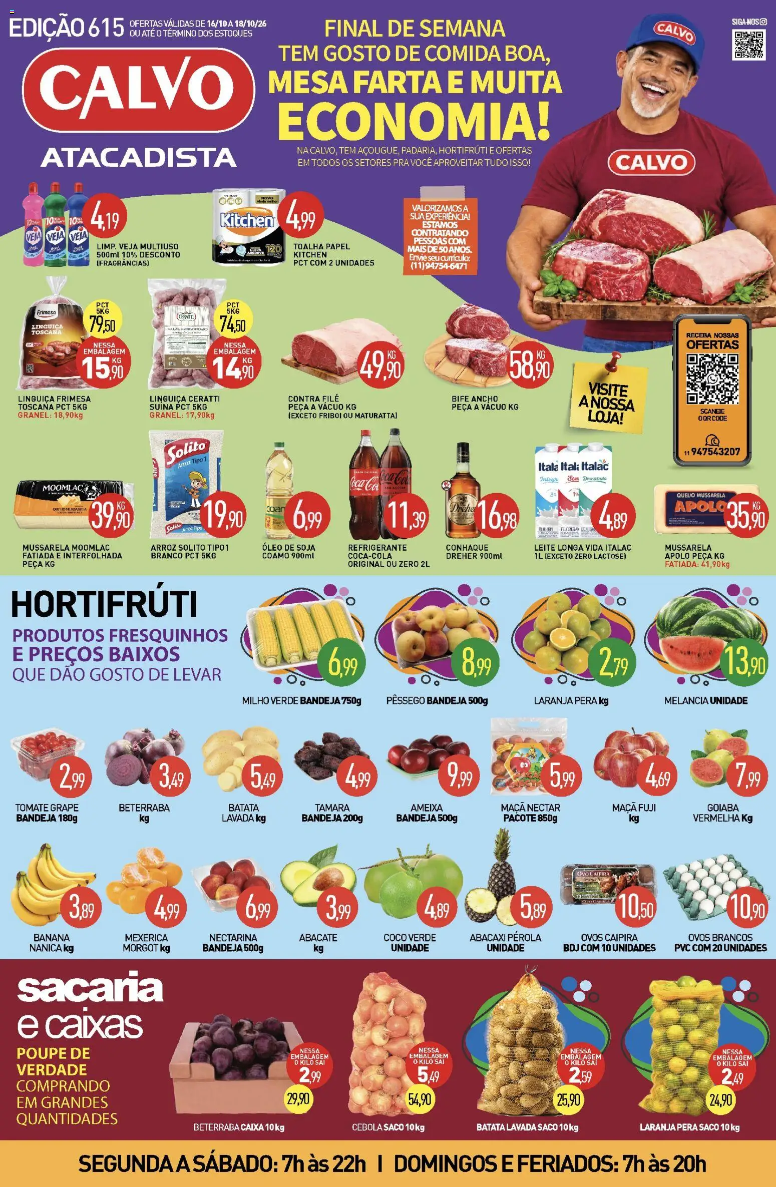 Pré-Visualização do folheto "Calvo Atacadista - Ofertas da semana" da loja Calvo Atacadista válido a partir de 16/10/2026