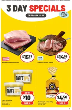 Preview of catalogue IGA 3 Day Specials VIC from shop IGA valid 24/07/2026