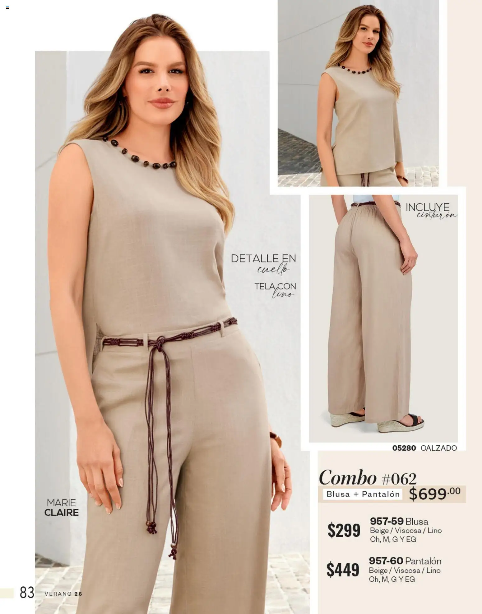 Vista previa las ofertas de la tienda Cklass - Cklass catálogo Novedades de verano calzado desde el 01/05/2026 - Blusa, Cinturón