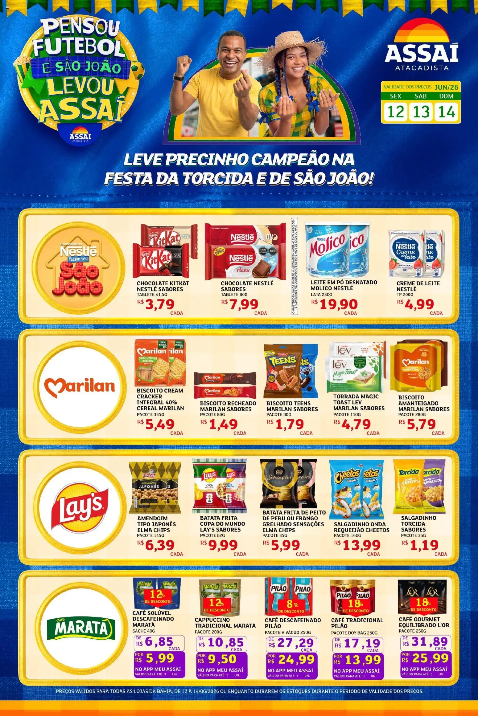 Pré-Visualização do folheto "Assaí Atacadista ofertas - BA" da loja Assaí Atacadista válido a partir de 12/06/2026