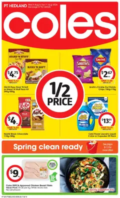 Preview of catalogue Coles catalogue PT Hedland from shop Coles valid 05/08/2026