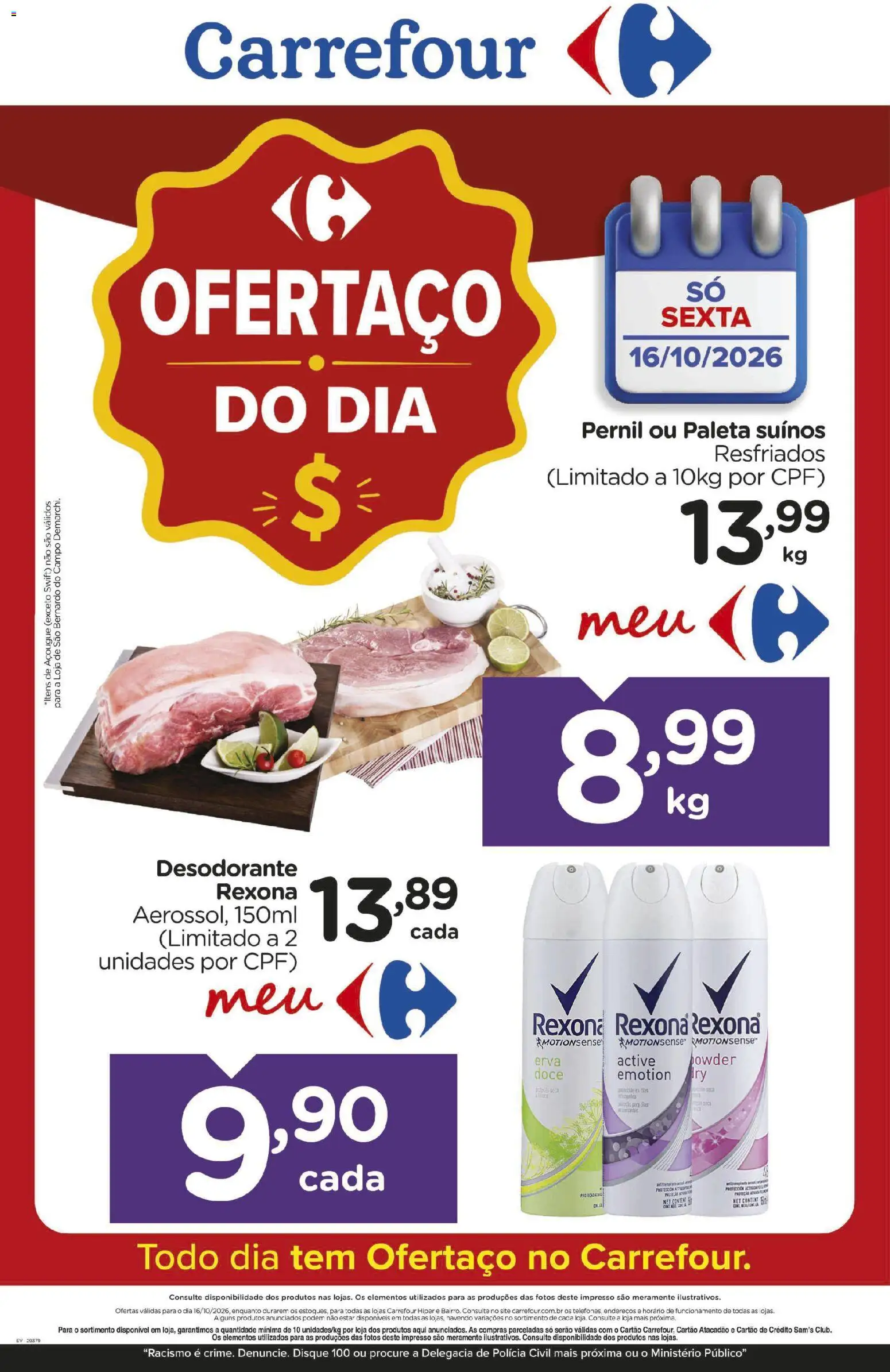 Pré-Visualização do folheto "Carrefour ofertas do Dia" da loja Carrefour válido a partir de 16/10/2026