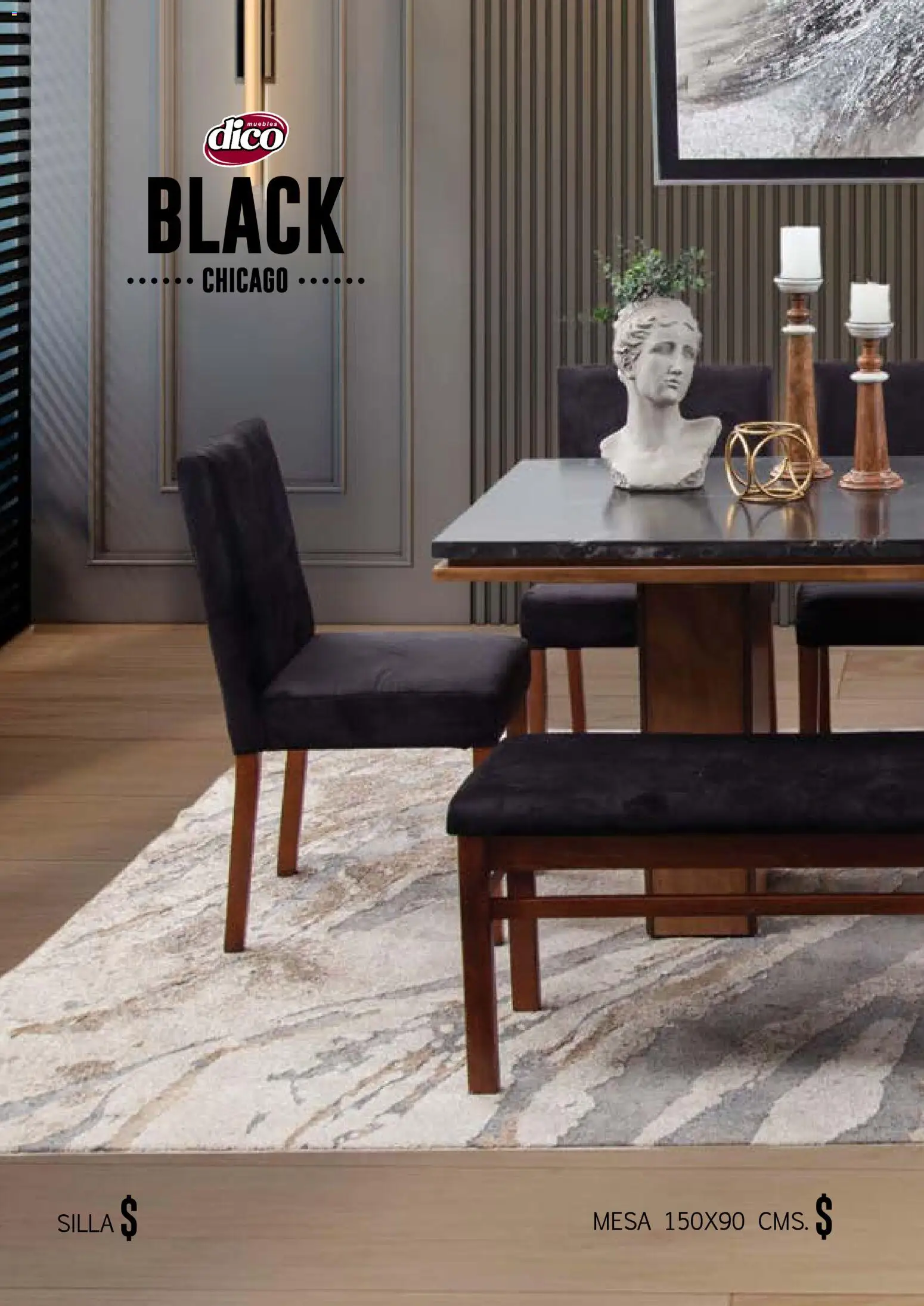 Vista previa las ofertas de la tienda Muebles Dico - Muebles Dico catálogo Black Chicago desde el 17/03/2026 
