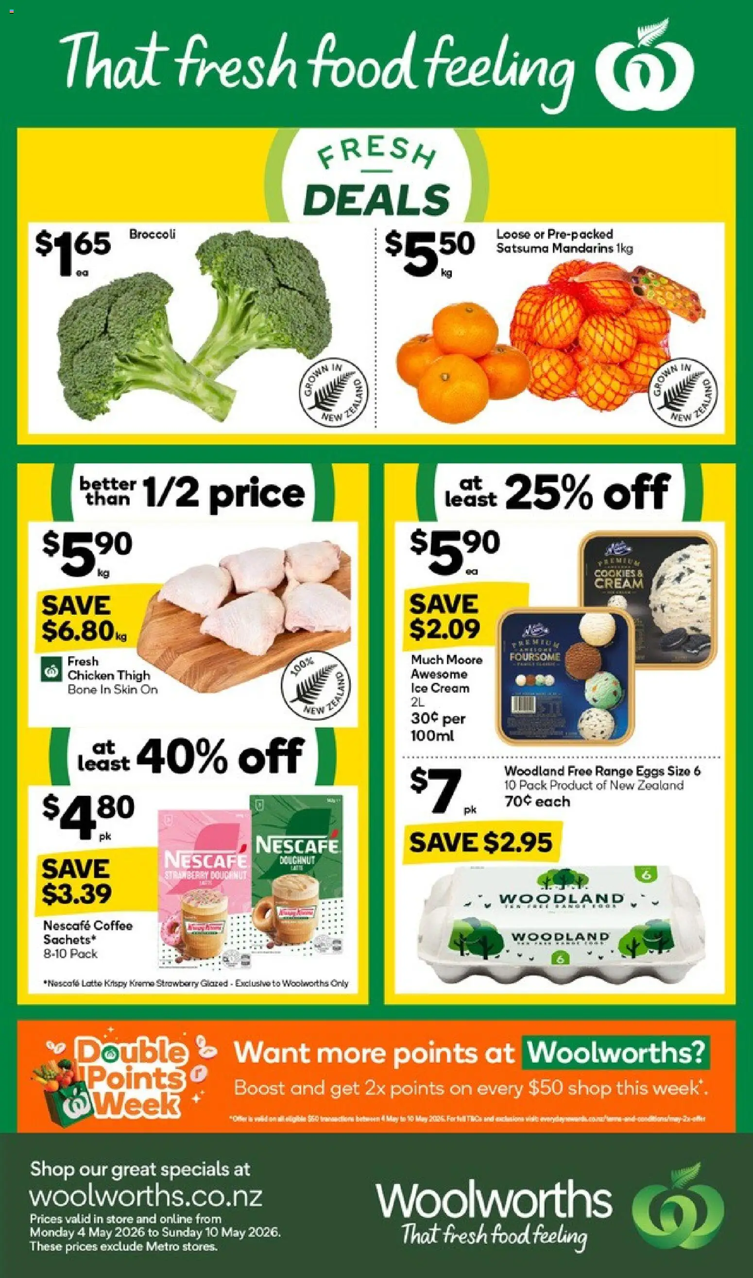 Preview of catalogue Woolworths North Island catalogue from shop Woolworths valid 4 May 2026