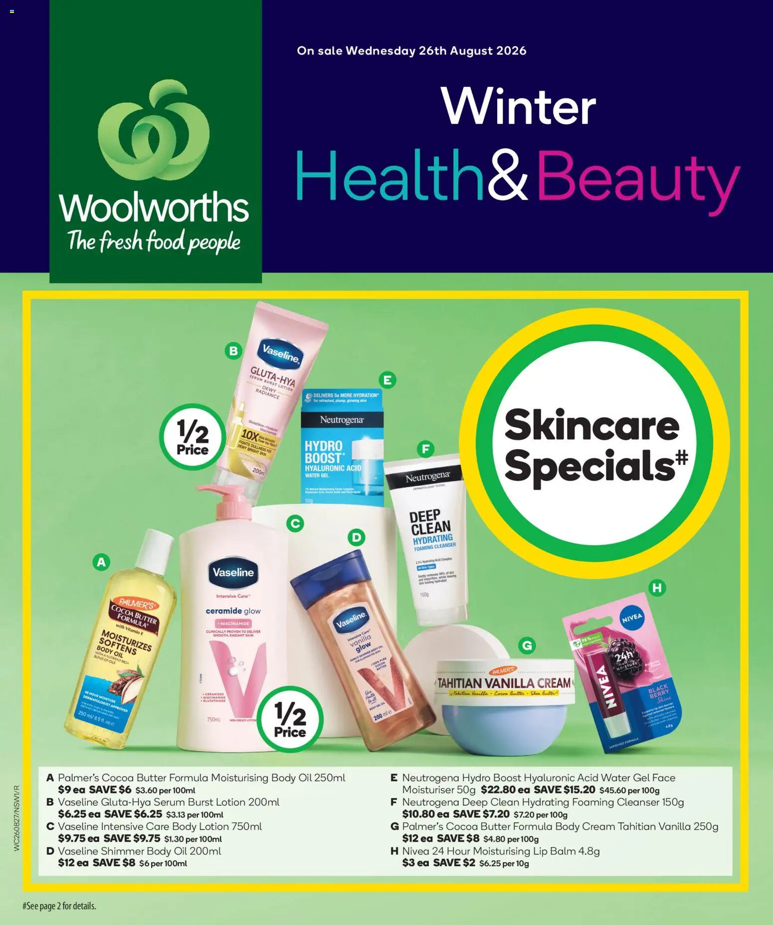 Preview of catalogue Woolworths Winter Health & Beauty Catalogue from shop Woolworths valid 26/08/2026