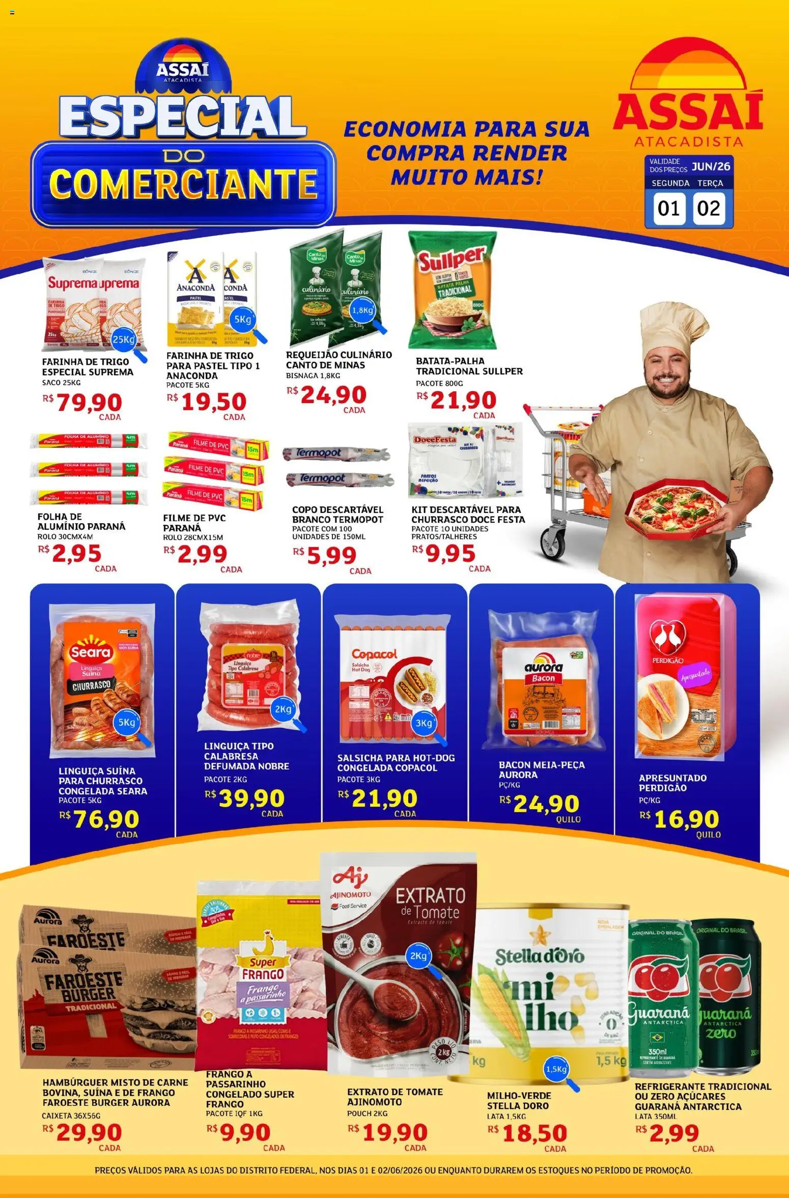 Pré-Visualização do folheto "Assaí Atacadista ofertas - DF" da loja Assaí Atacadista válido a partir de 01/06/2026