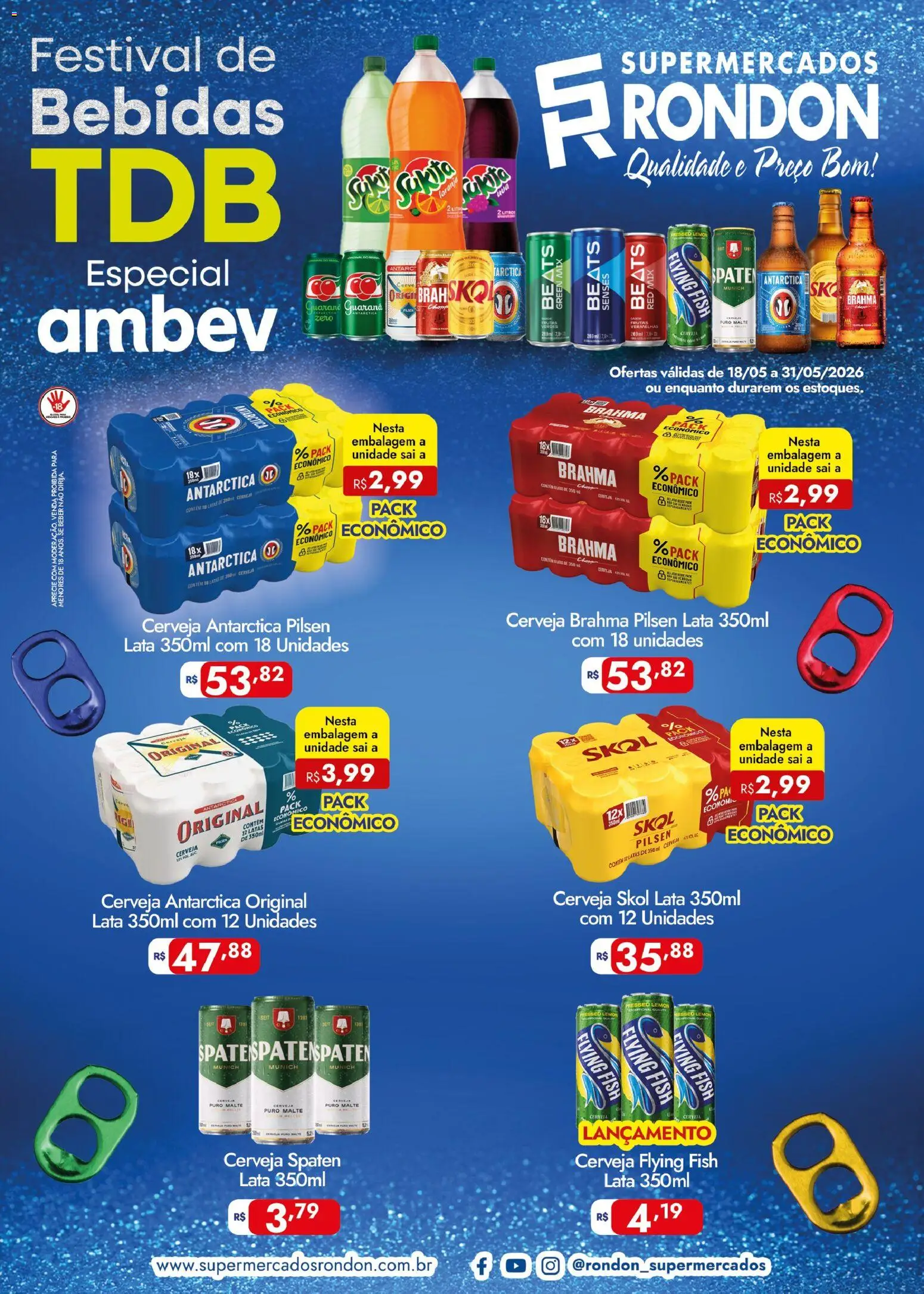 Supermercados Rondon Supermercados Rondon ofertas Bebidas (de 18/05 ...