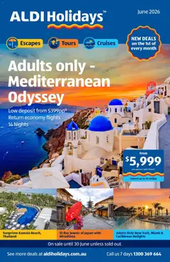 Preview of catalogue Aldi catalogue June Holidays from shop Aldi valid 01/06/2026