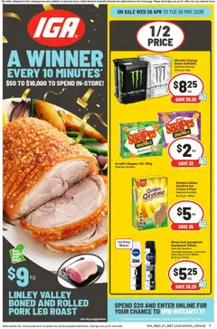 Preview of catalogue IGA catalogue WA Medium Metro from shop IGA valid 29/04/2026