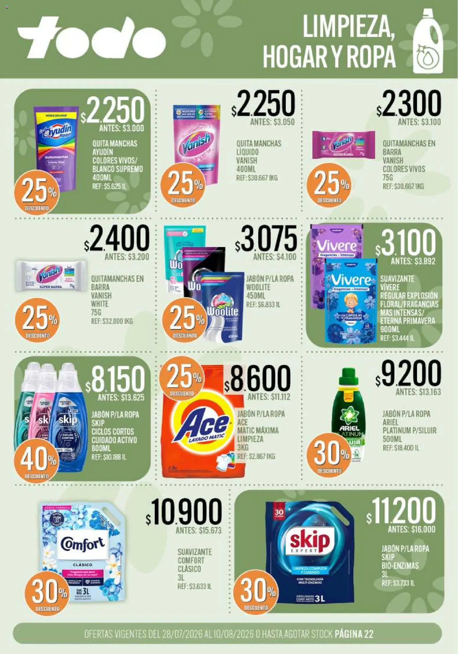 Vista previa del folleto de la tienda Supermercados TODO válido desde el 28/07/2026 