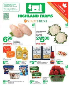Un aperçu du dépliant Highland Farms weekly flyer / circulaire du magasin Highland Farms est valide à partir 23 juill. 2026