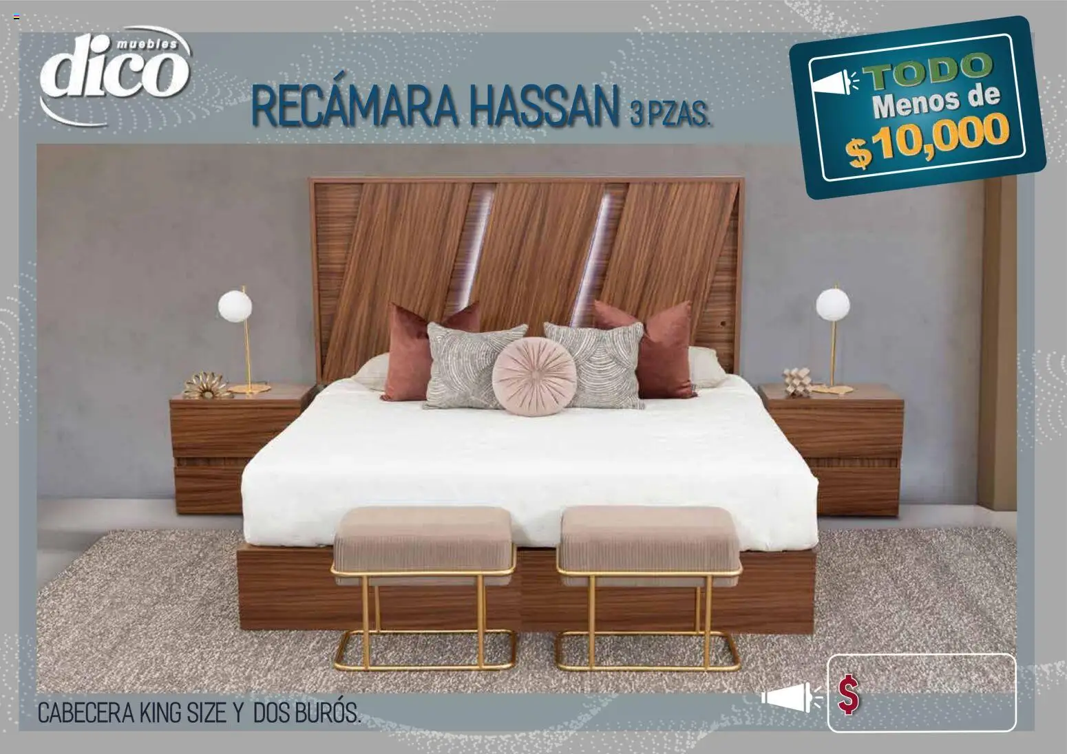 Vista previa las ofertas de la tienda Muebles Dico - Muebles Dico catálogo Todo menos de 10000 Pacifico desde el 09/04/2026 - Cabecera