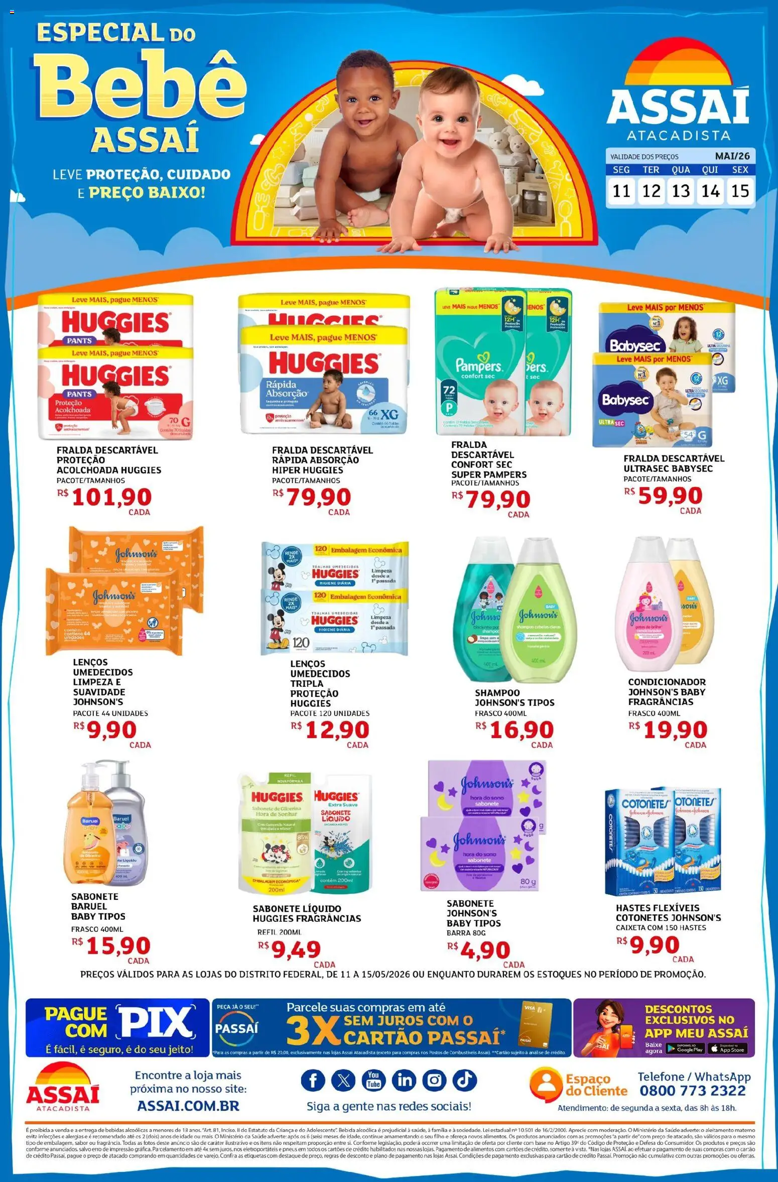 Pré-Visualização do folheto "Assaí Atacadista ofertas - DF" da loja Assaí Atacadista válido a partir de 11/05/2026
