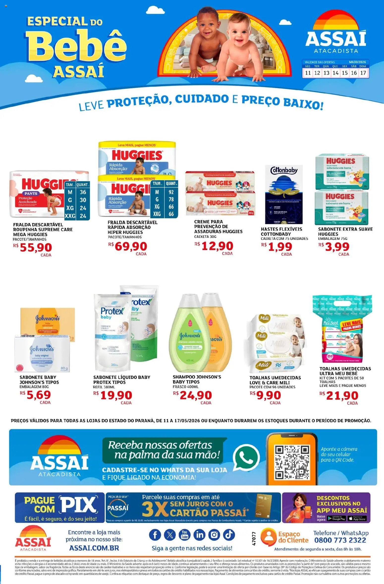 Pré-Visualização do folheto "Assaí Atacadista ofertas - PR" da loja Assaí Atacadista válido a partir de 11/05/2026