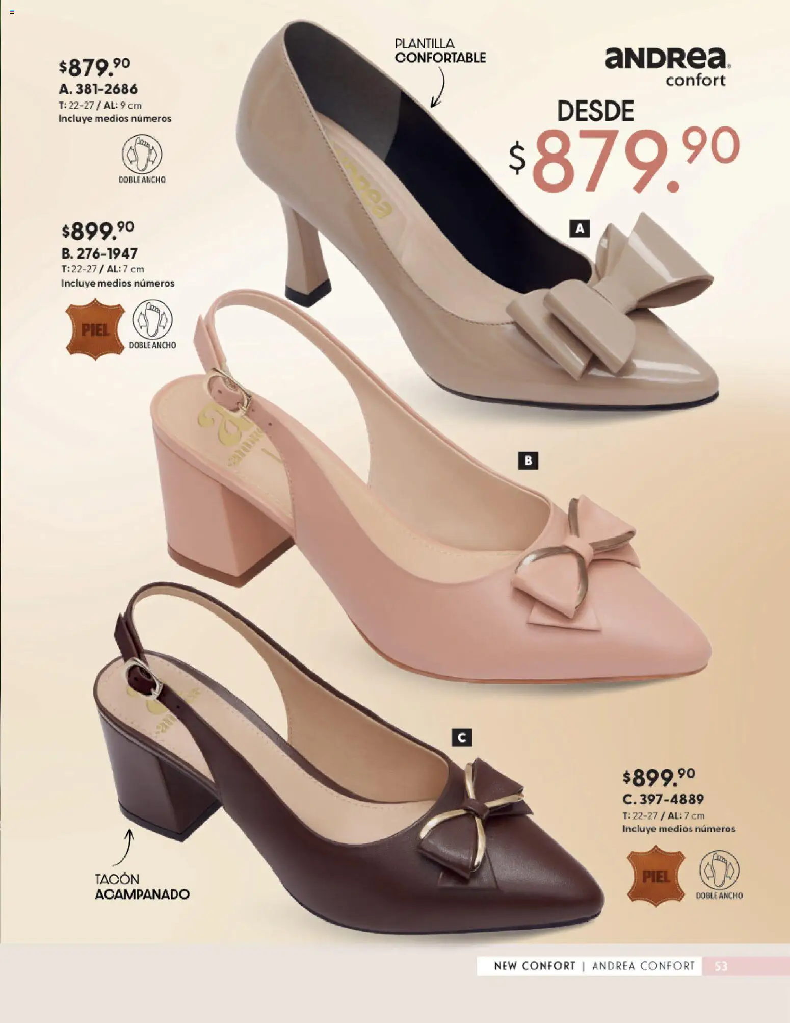 Vista previa las ofertas de la tienda Andrea - Andrea catálogo Calzado Confort desde el 23/08/2026 
