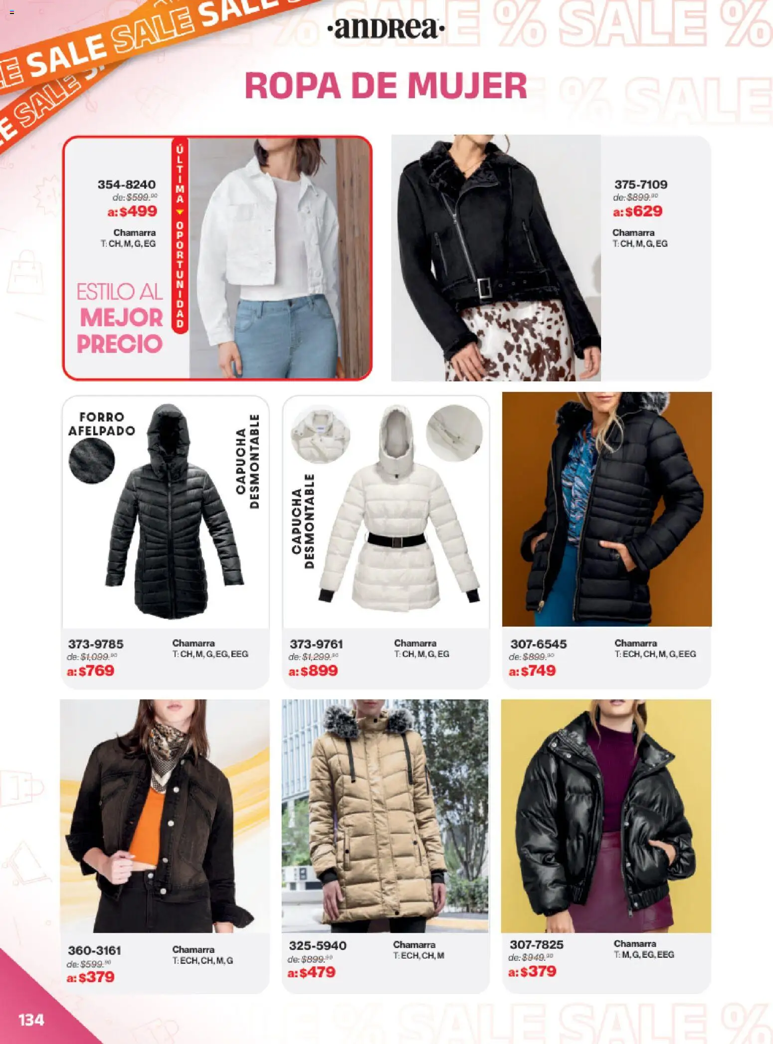 Vista previa las ofertas de la tienda Andrea - Catálogo Outlet desde el 21/12/2025 - Ropa, Chamarra