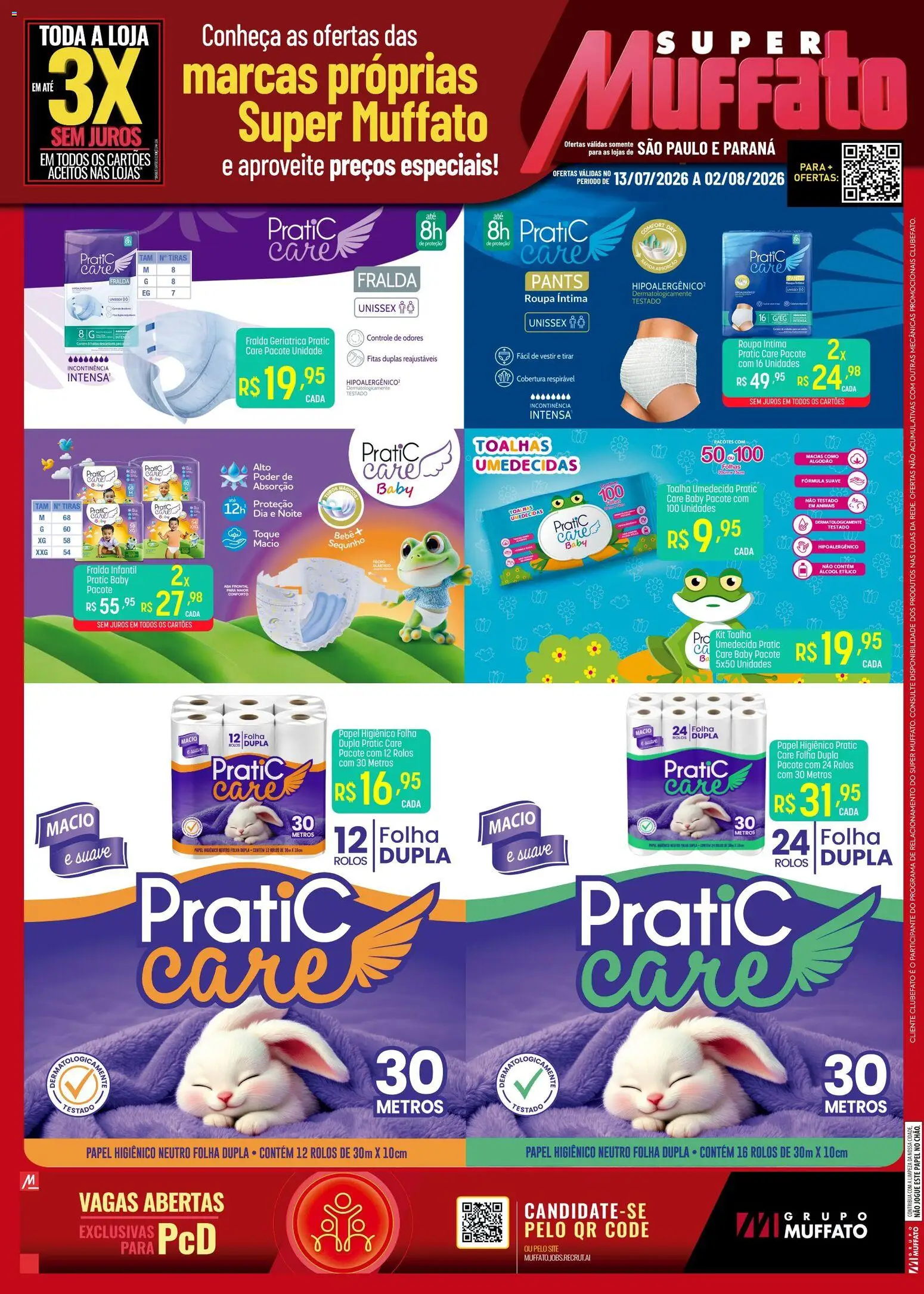 Pré-Visualização do folheto "Super Muffato ofertas Marcas Próprias" da loja Super Muffato válido a partir de 13/07/2026