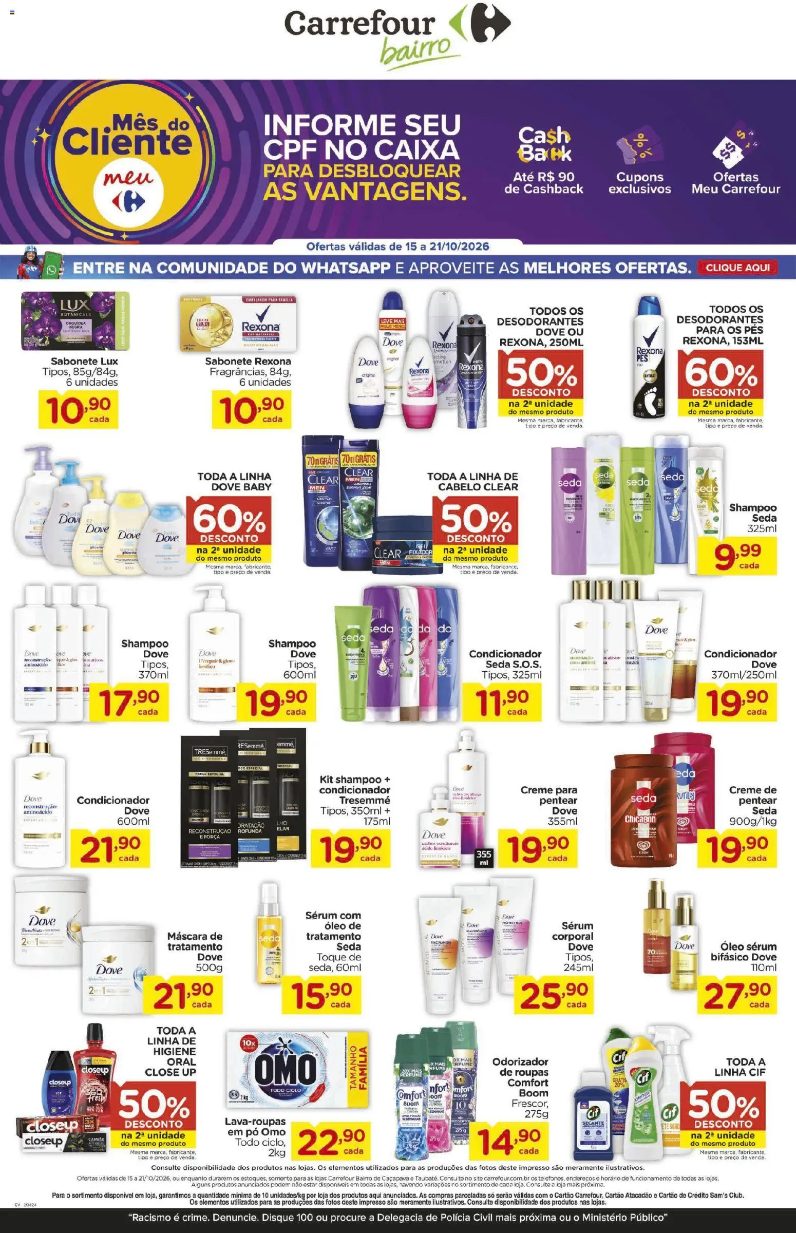 Pré-Visualização do folheto "Carrefour Bairro ofertas Semanal" da loja Carrefour Bairro válido a partir de 15/10/2026