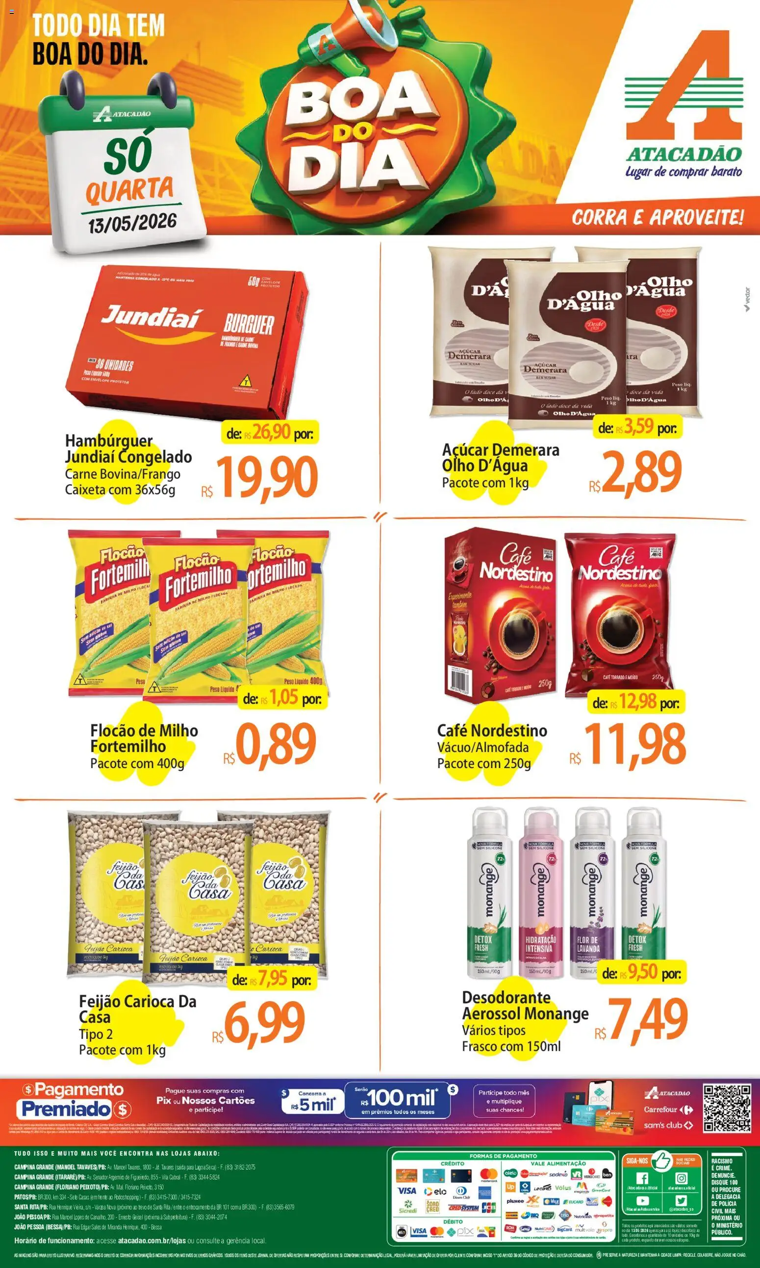 Pré-Visualização do folheto "Atacadão ofertas - PB" da loja Atacadão válido a partir de 13/05/2026