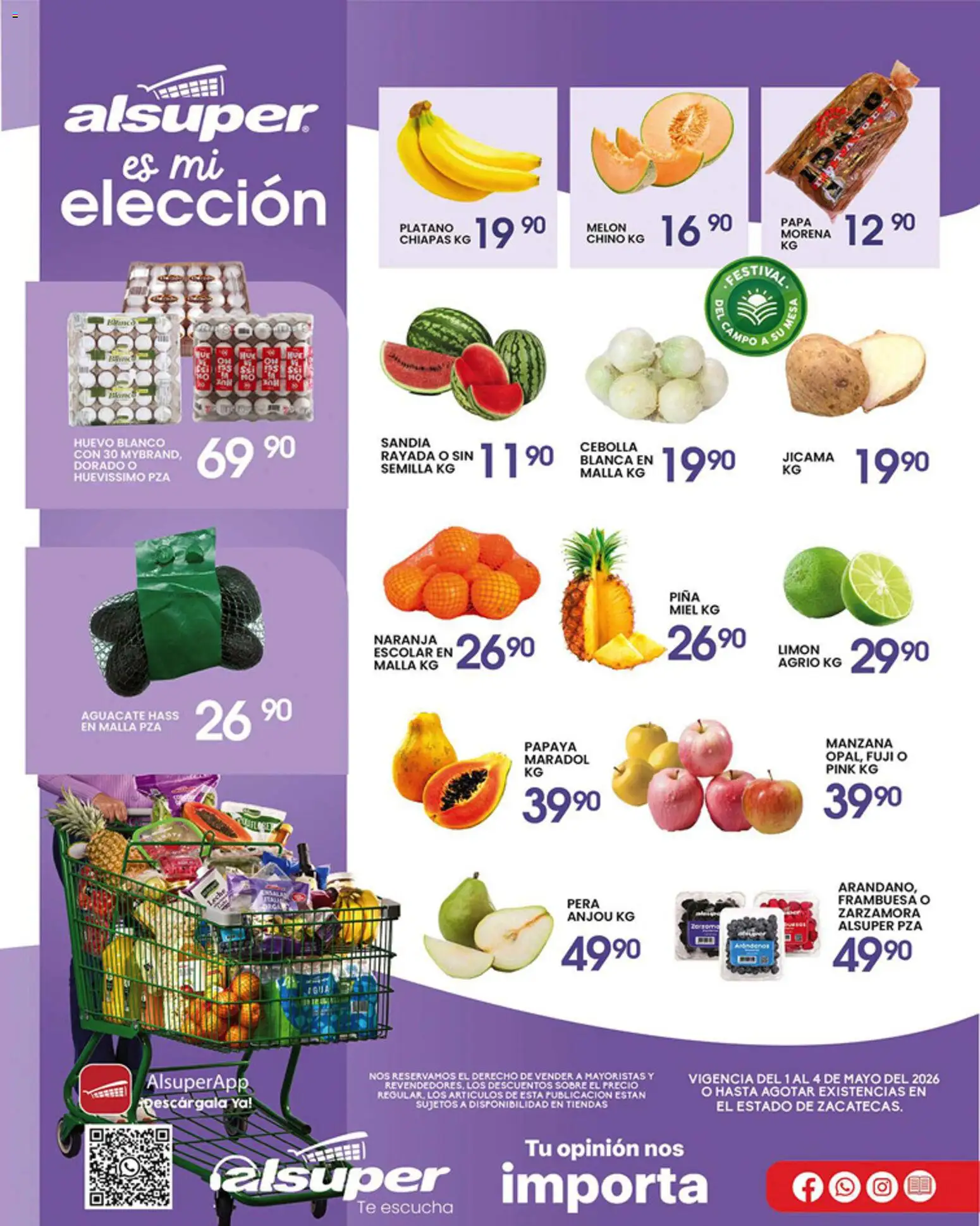 Vista previa las ofertas de la tienda Alsuper - Alsuper folleto Zacatecas desde el 01/05/2026 