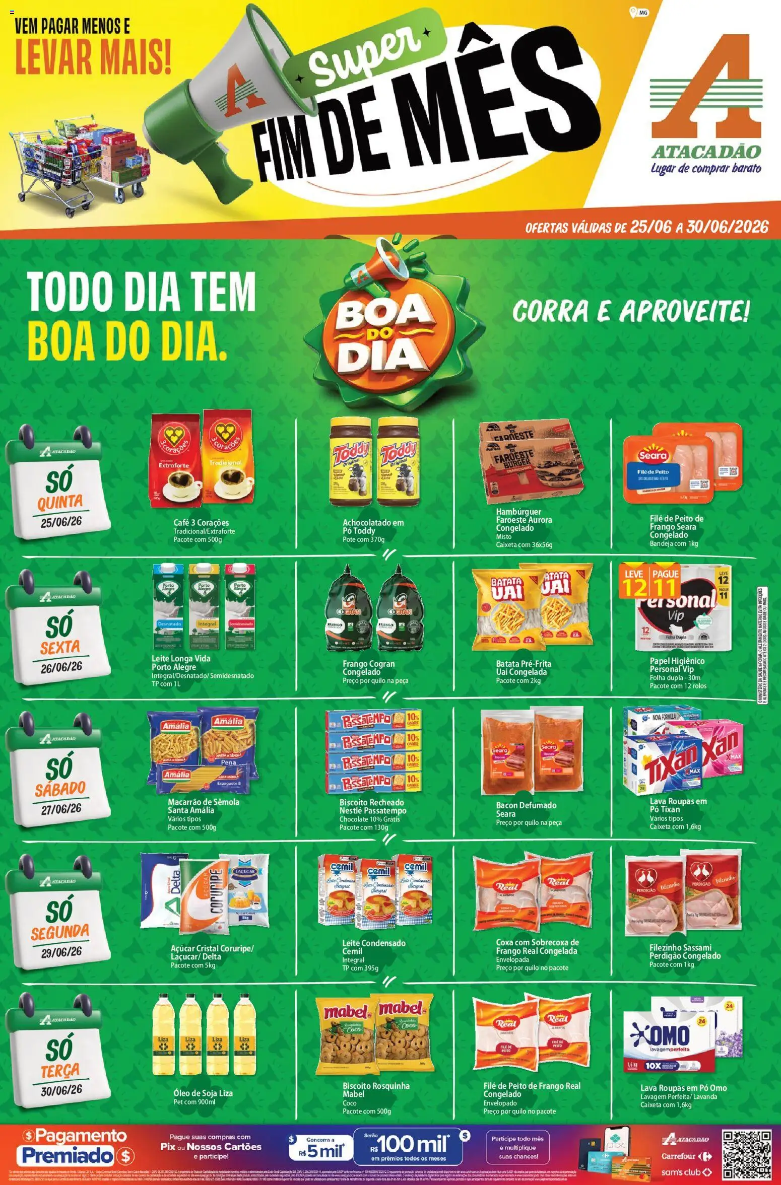 Pré-Visualização do folheto "Atacadão ofertas - MG" da loja Atacadão válido a partir de 25/06/2026