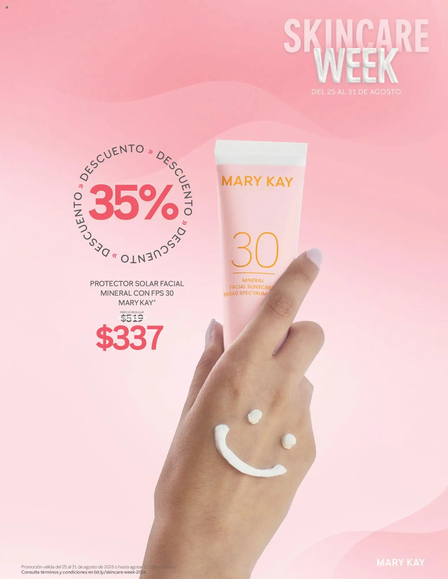 Vista previa las ofertas de la tienda Mary Kay - Catálogo Mary Kay Skincare Week desde el 25/08/2026 