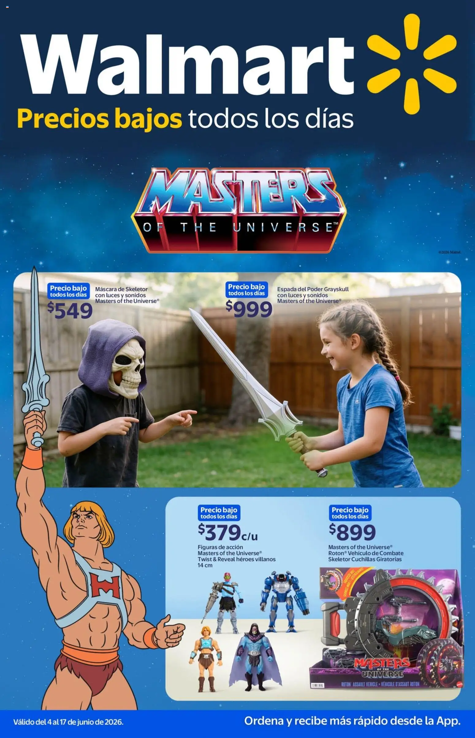 Vista previa las ofertas de la tienda Walmart - Walmart folleto Masters of the Universe desde el 04/06/2026 - Máscara