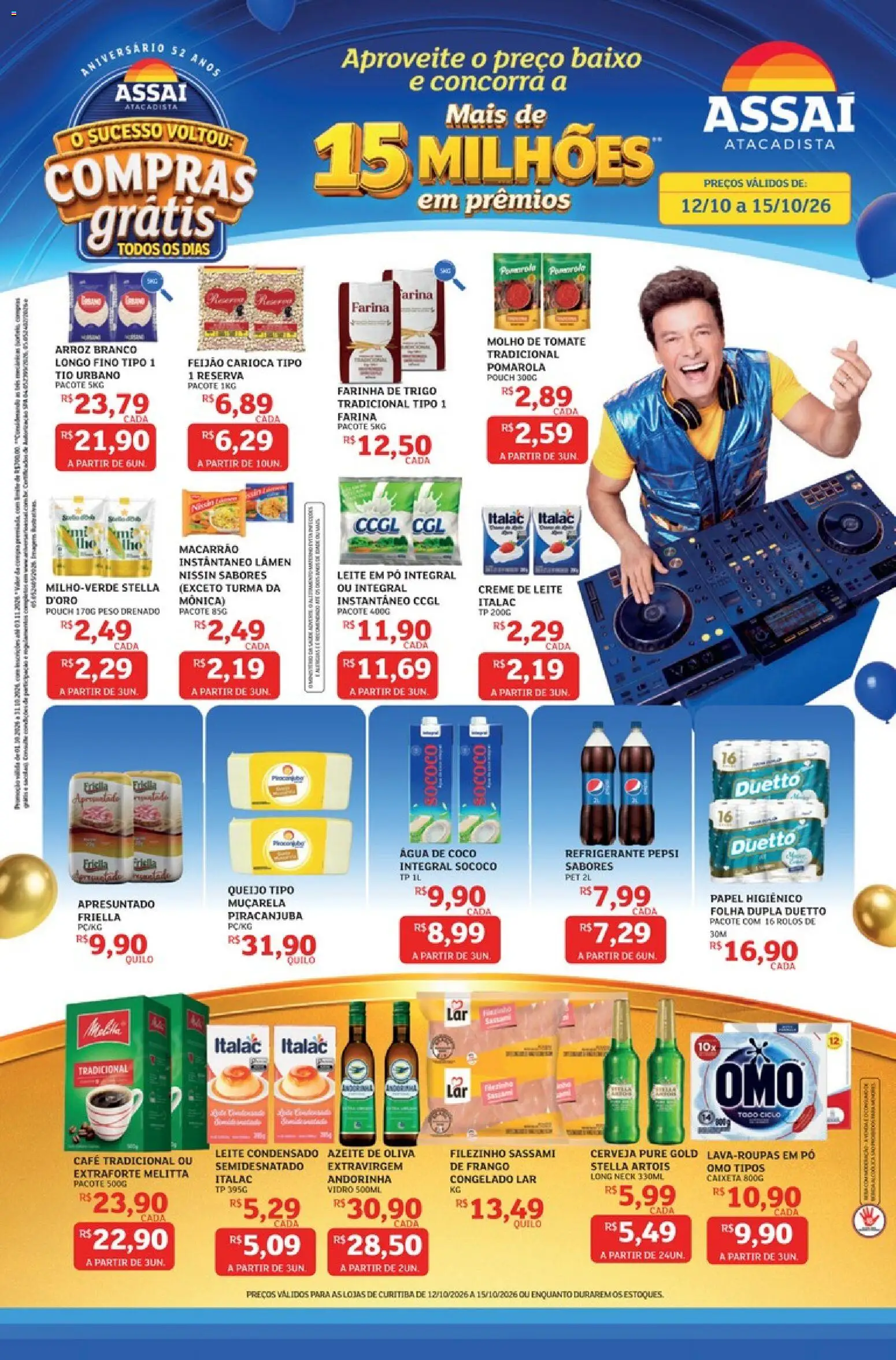 Pré-Visualização do folheto "Assaí Atacadista ofertas - PR" da loja Assaí Atacadista válido a partir de 12/10/2026